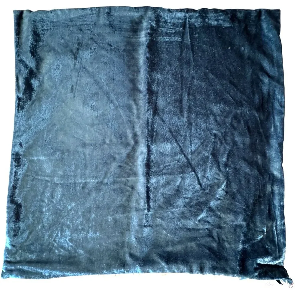 West Elm Lush Velvet Pillow Cover 20x20 Blue Neutral Reverse 20x20 Square